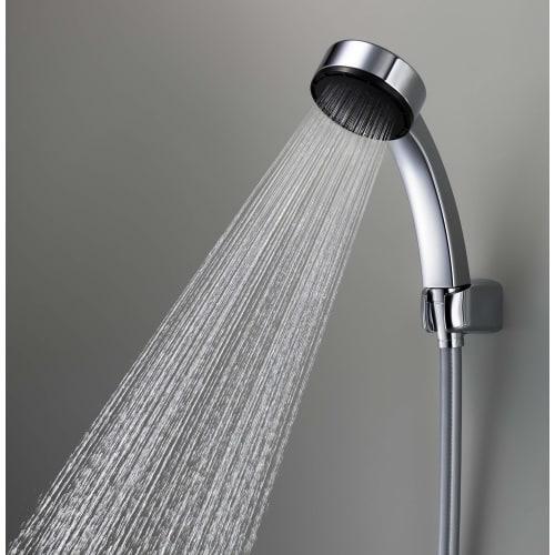 SANEI Shower Set, 25% Water Saving, Plated Shower Head, 1.6m Metallic Hose, Adapter Included, PS3950-CTA-CC, Silver