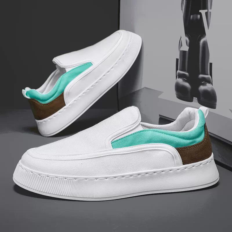 Fashion 2025 New Spring Breathable espadrilles Men's Trend Versatile Thick Baseplate Shoes One Pedal Casual Shoes Zapatos De Hombre