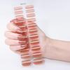 22Tips Glitter Cat Eyes UV-Free Gel Nail Sticker Gradient Full Cover Long Lasting Gel Polish Nail Strips DIY Manicure Decoration