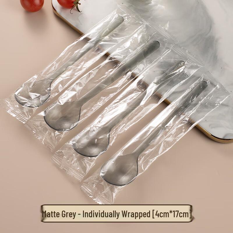 Shixun Individually Wrapped Disposable Long-Handle Spoons