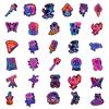 10/30/56pcs Cute Cartoon Neon Light Stickers Funny Animals Food Pattern Decals Fridge Phone Suitcase Creative Graffiti Sticker