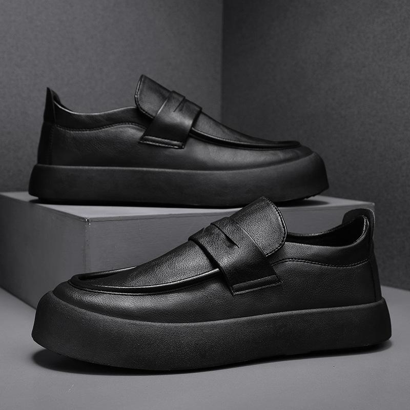 

Рабочая мужская обувь летняя повседневная кожаная обувь платформа подошва один педаль черная рабочая обувь кухня нескользящая водонепроницаемая поварская обувь приливная обувь 45 чёрный