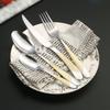 Star Diamond Series Stainless Steel Tableware Hotel Steak Knife Fruit Salad Fork Dessert Spoon