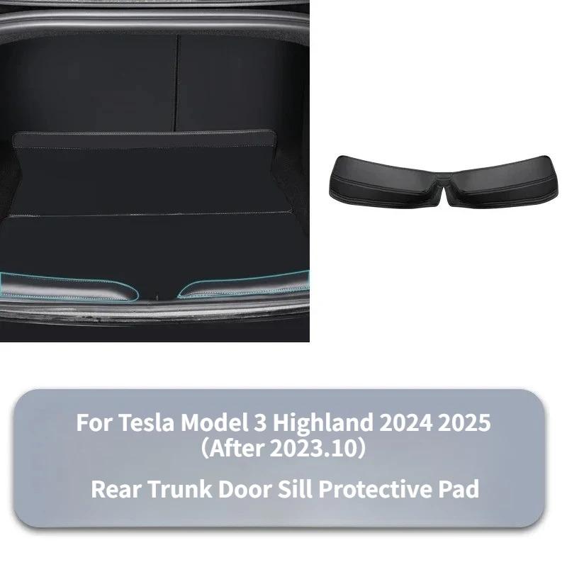 Anti-kick Pad For Tesla Model 3+ Front Rear Door Sill Under-seat Pads Threshold Strip Felt Protective 2024 New Model3 Highland
