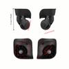 1 Pair ABS Luggage Replacement Wheels 360° Silent Spinner Wear-Proof Suitcase Wheels Replacement Luggage Repair Wheels