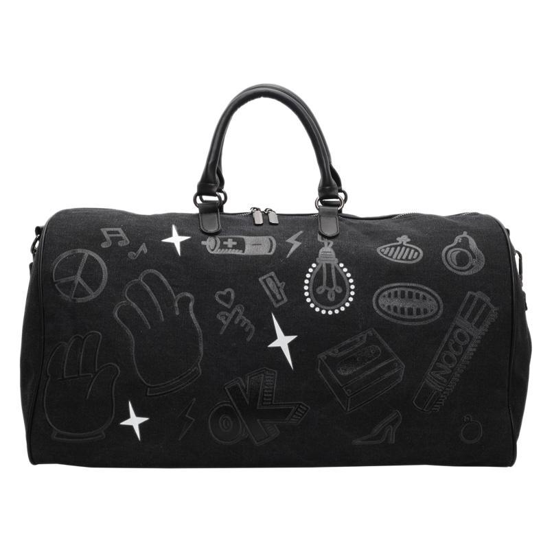 Graffiti Personalized Travel Bag Trendy Storage Bag Business Trip Outdoor Duffel Bag Leisure Large Capacity Portable Messenger Bag