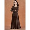 Kabei'er Women's French Hollow-Out Knit Shrug & Cami Dress Two-Piece Set