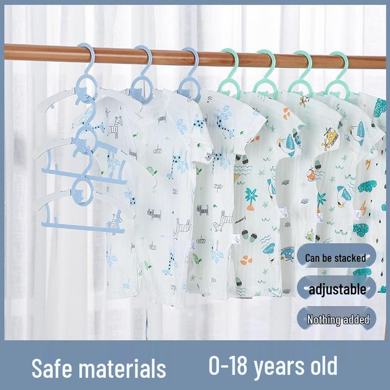 Multifunctional Non-Slip Retractable Hangers for Baby & Kids' Clothes – Small Size Drying Rack