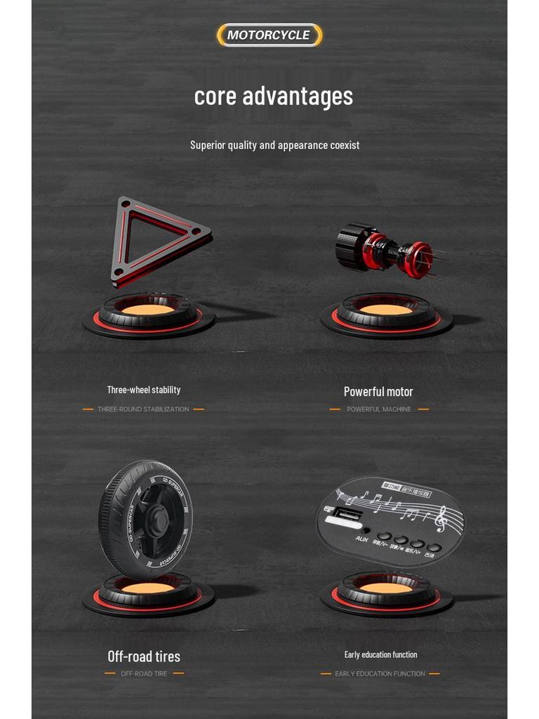 Kids' Electric Tricycle: Battery-Powered Ride-On Motorcycle with Remote Control for Boys and Girls.