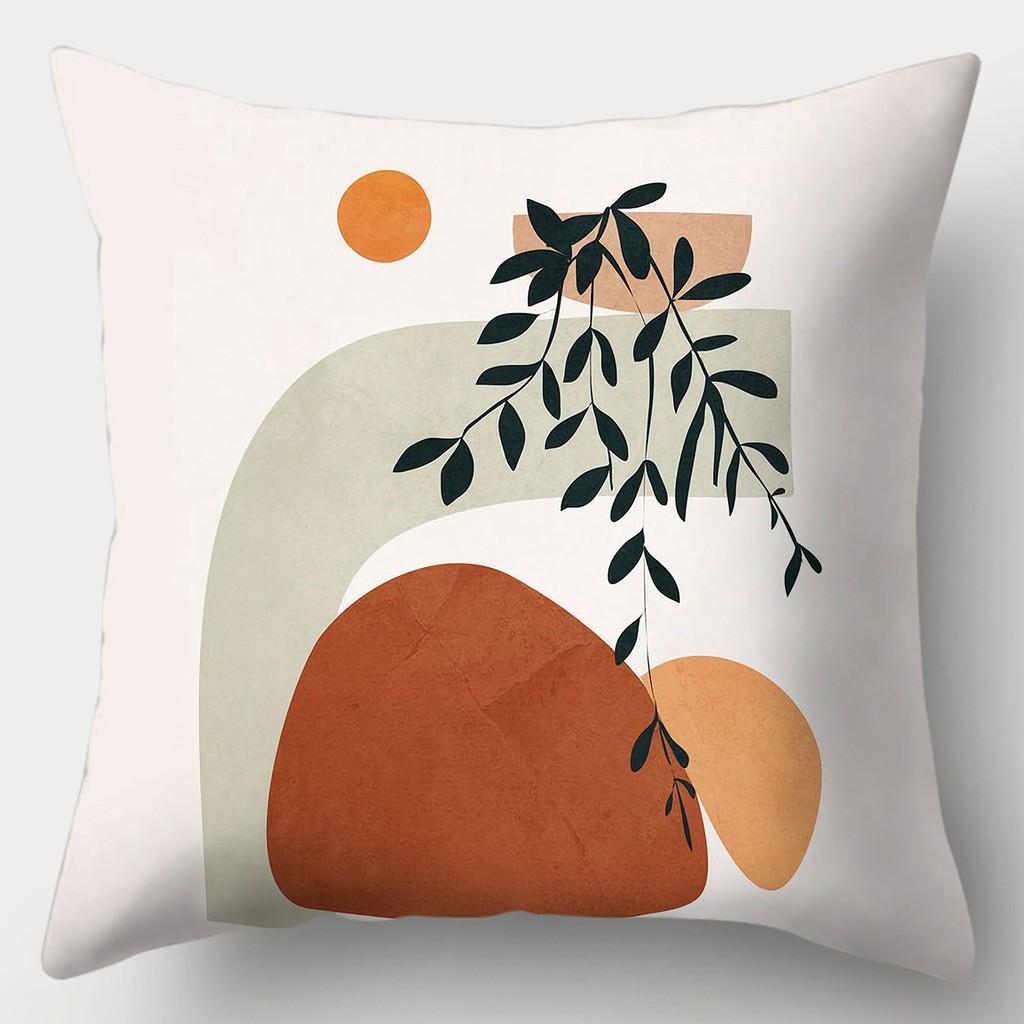 Art Drawing Style Pillowcase Square Sofa Pillowcase Abstract Main Image Cushion Cover