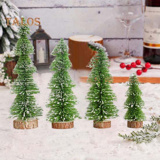 

4 шт. Рождественская елка зеленая искусственная рождественская сосна матовая тонкая елка праздничное украшение для рождественской домашней вечеринки декор 4pcs
