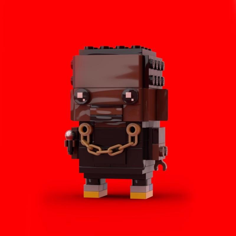 Brique de construction compatible avec 64344 Kanye, Ensemble de jouets Cadeau, Particules de garçon à tête carrée Kanye West