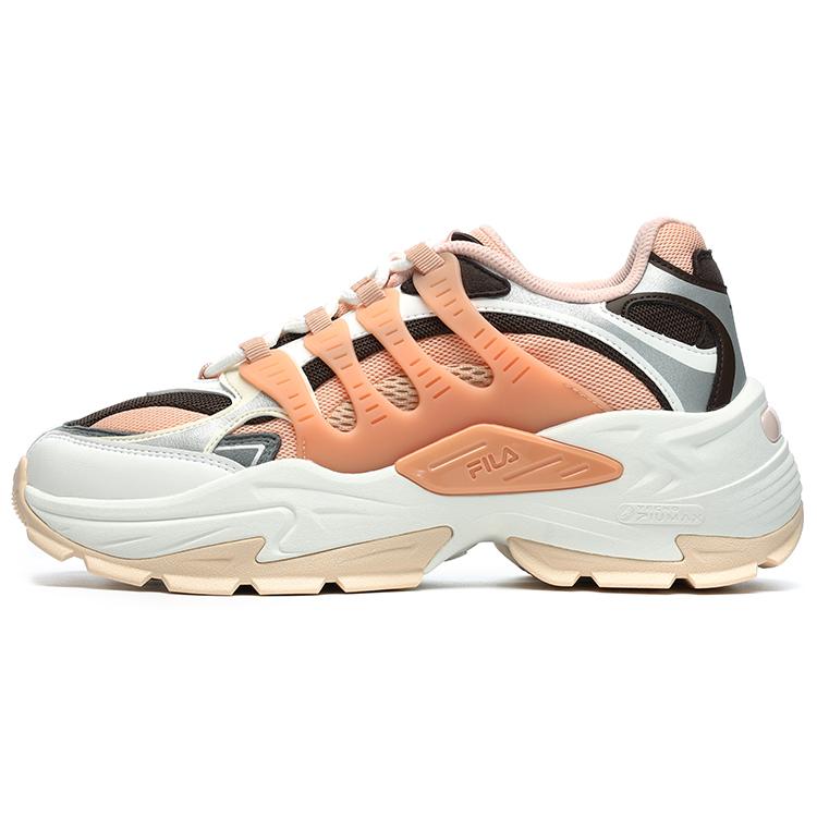 

FILA Corallo Textile, Synthetic Leather, TPU Abrasion Resistant Low top Casual Shoes Women s White Pink Silver F12W241116FPC 38