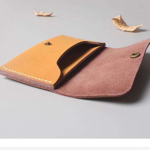 Japanese Minimalist Style Ins Card Bag Soft Cowhide Handmade Retro Simple Mens and Women Thin Soft Small Credit Card Holder