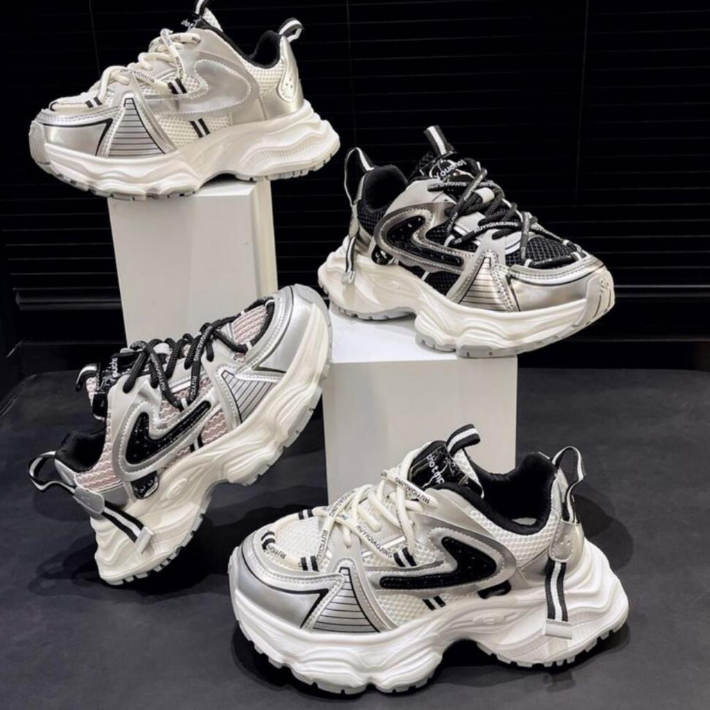 Fashion Autumn Korean Height Increasing 5CM Sneakers Women’s  Platform Casual Ladies Shoes All-match Chunky Dad Shoes Zapatillas Mujer