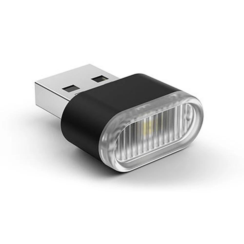 Car Mini USB LED Ambient Light Decorative Atmosphere Lamps Auto PC Computer Portable Lights Plug Play Cars Interior Accessory
