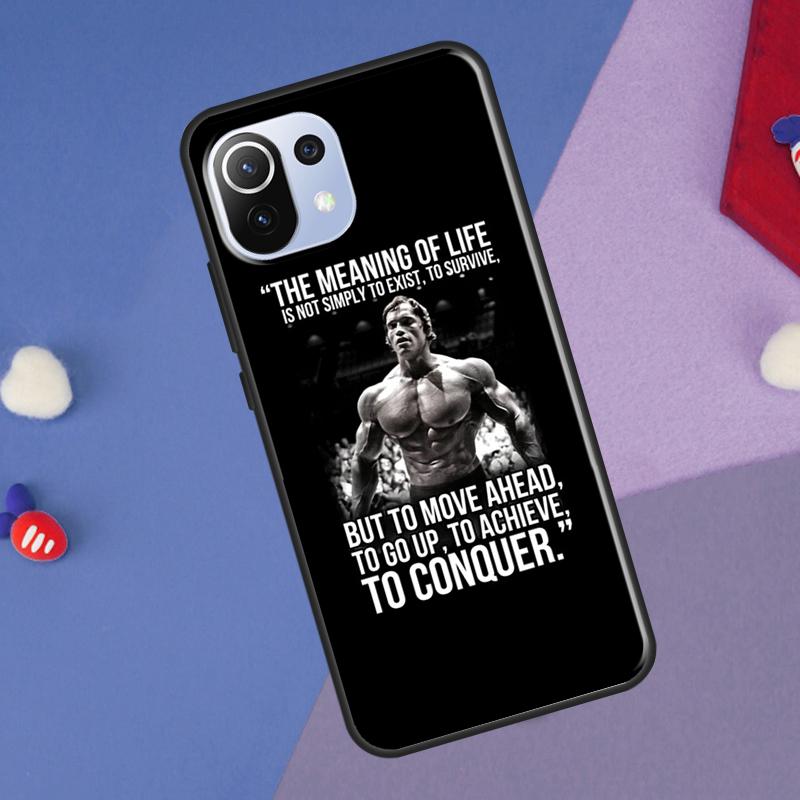 Workout Motivation Fitness Gym Quotes Cover For Xiaomi 14 13 Ultra 11T 12T 13T 14T Pro POCO X7 Pro X3 X5 F3 F5 F6 M6 X6 Pro Case