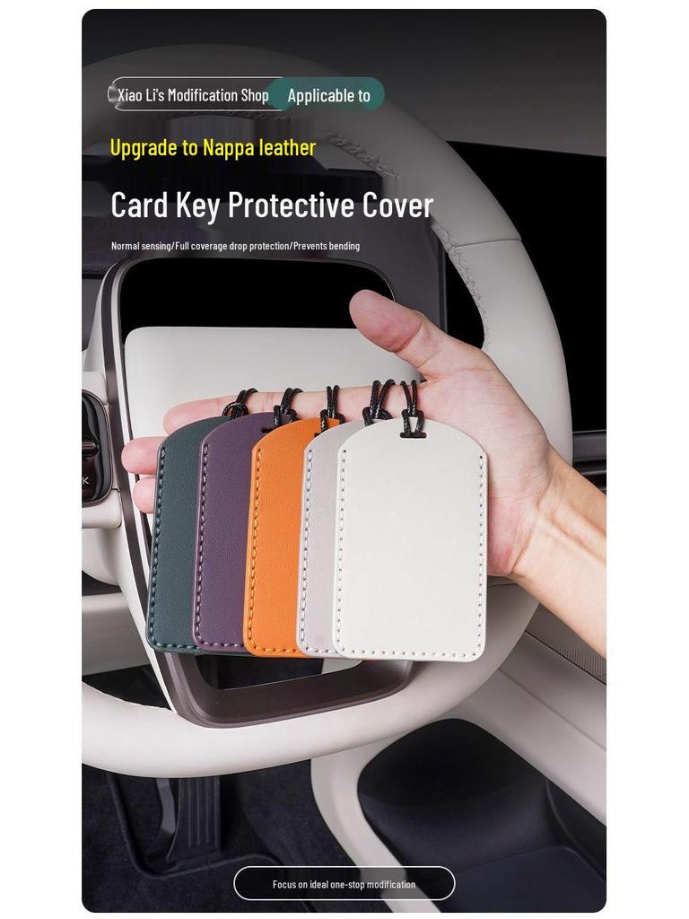i8/i6 Key Fob Case Card with NFC Full Coverage - Napa Leather Car Accessory