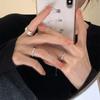 Smiley Face Contemporary Open Adjustable Ring For Women Fashionable Copper Jewelry