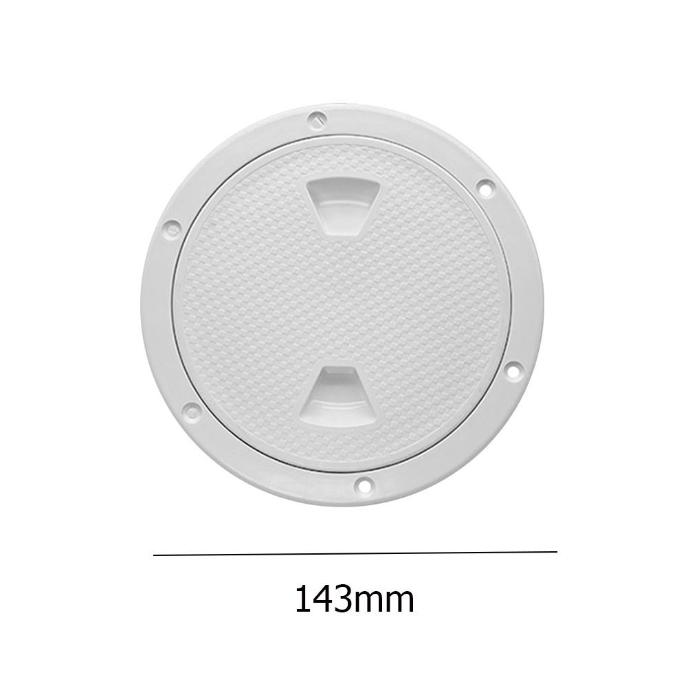 4/6/8 Inch Boat Hatches Deck Plate Round Plastic Marine Deck Cover Non Slip Detachable Double Waterproof for Marine Boat Yacht