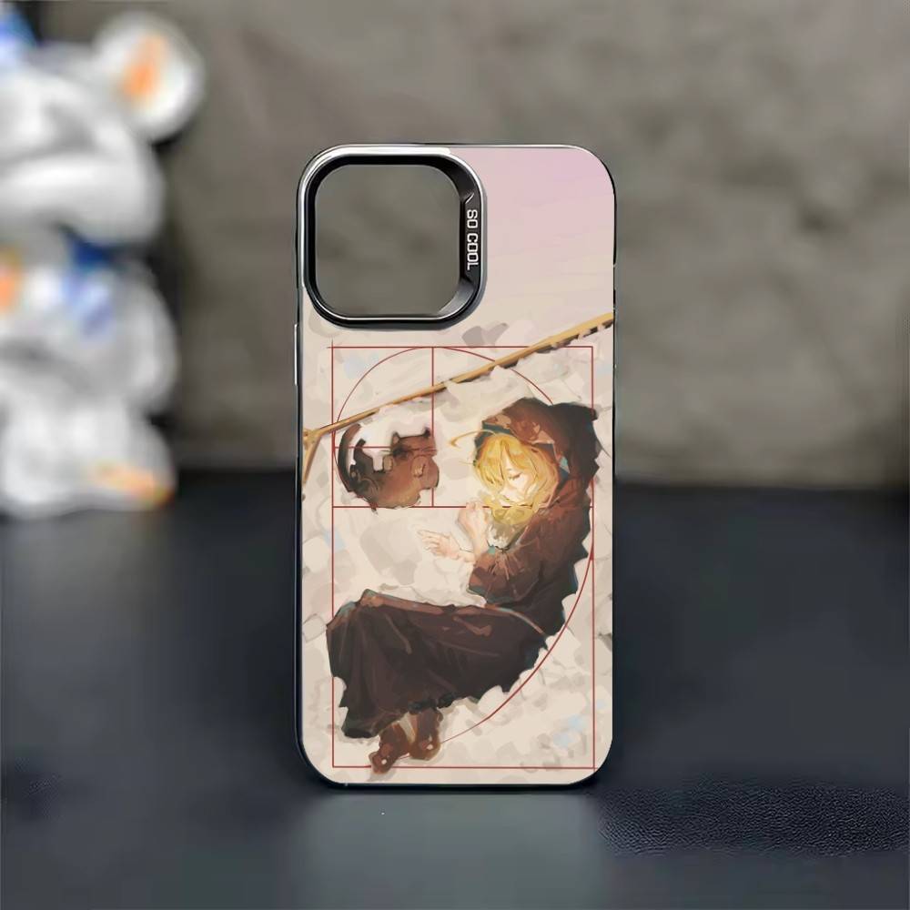 s-Silent Witch M-Monica Phone Case For iPhone 17,16,15,14,13,12,11,Pro Max,Plus Candy Silver Cover