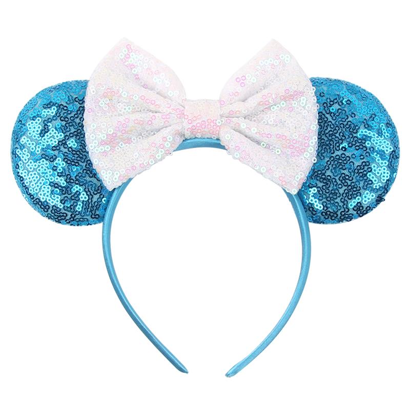 Disney Glänzendes Schloss Mausohren Stirnband Jungen Mädchen Festival Party Cosplay Haarband Frauen DIY Haarschmuck Cartoon Geschenk