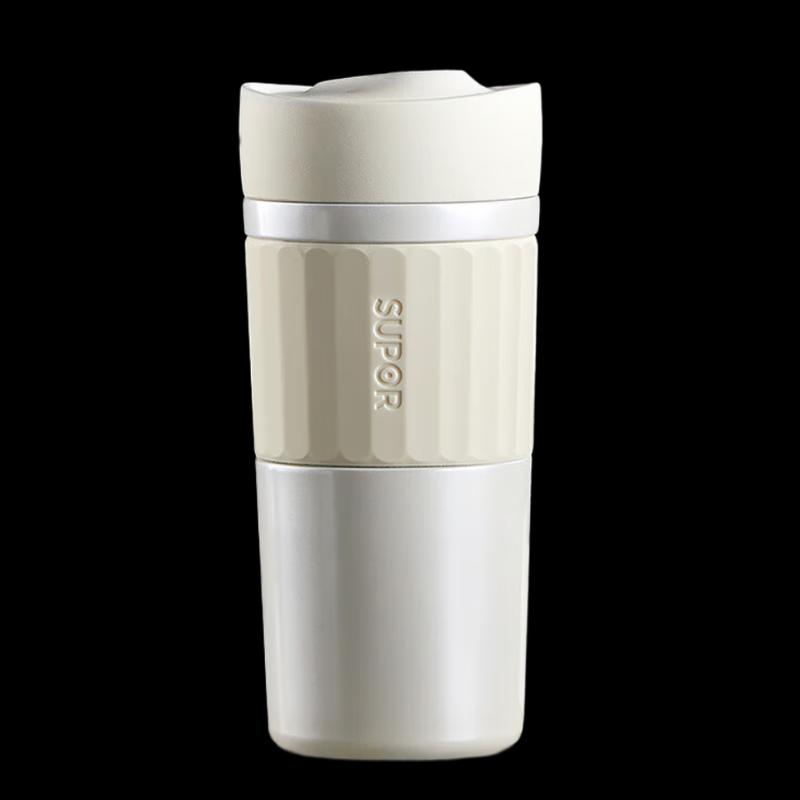 SUPOR Titanium Smart Temperature Vacuum Insulated Mug with Tea Infuser