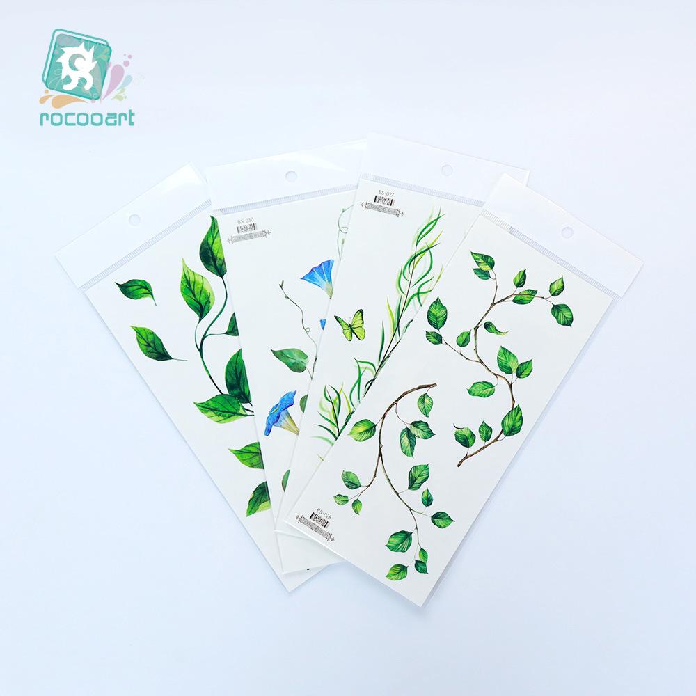 Ricalon Halloween Vein & Lightning Flame Tattoo Stickers, Waterproof & Sweatproof