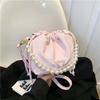 New pearl handbag trendy versatile fashion pleated cloud bag chain shoulder crossbody bucket bag