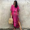 Šaty Bohemian Beach Kaftan pro ženy Barva na kravatu Letní Maxi Župan Letní Plavky Přikrývky Sváteční plavky