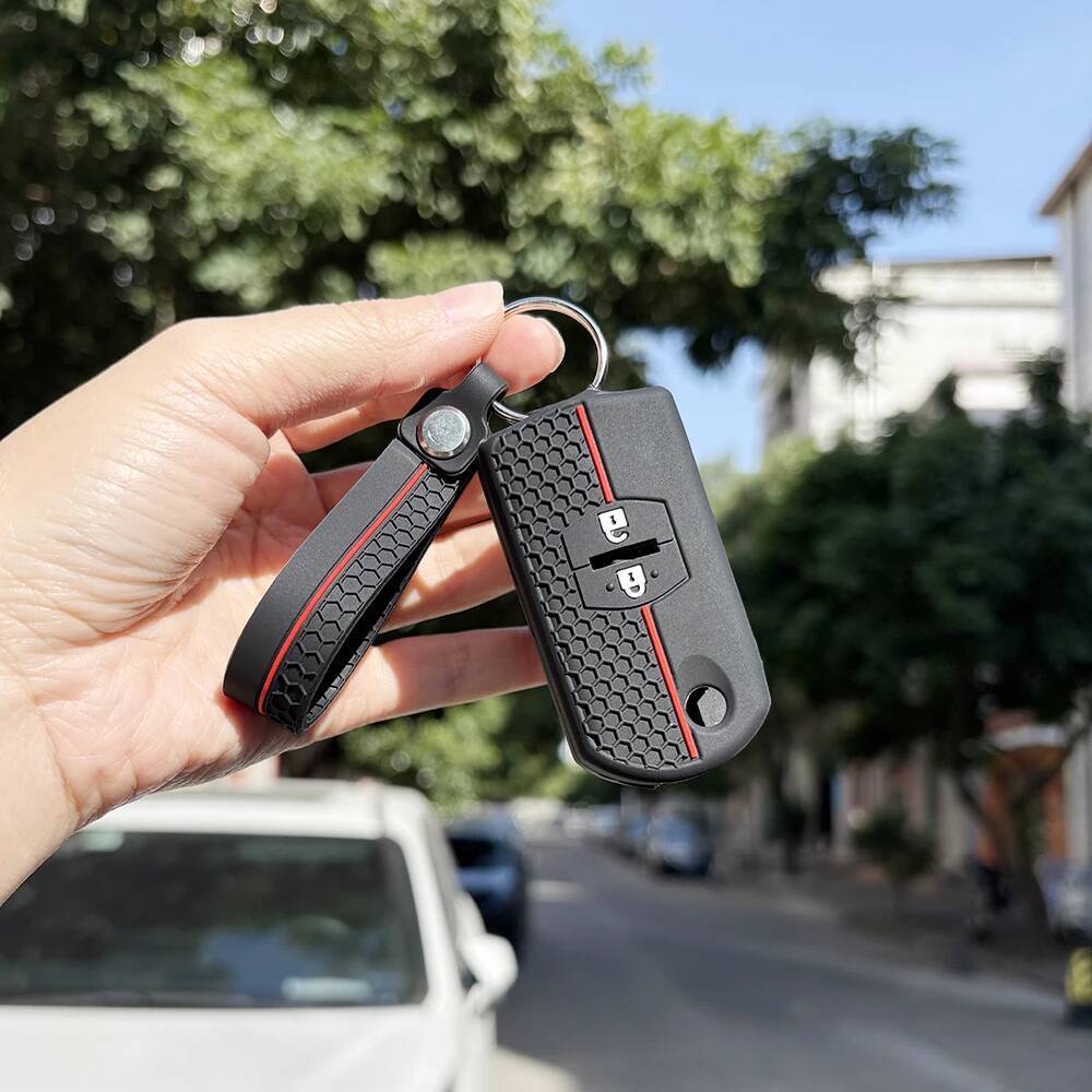 Keychain Key Case For Mazda 3 Bk 3 Bl 6 Gg M3 M5 M6 Cx-5 Cx7 Cx9 Rx8 Demio 2 3 5 6 Mx5 Mpv Silicone Keyboard Cover Fob Key Case