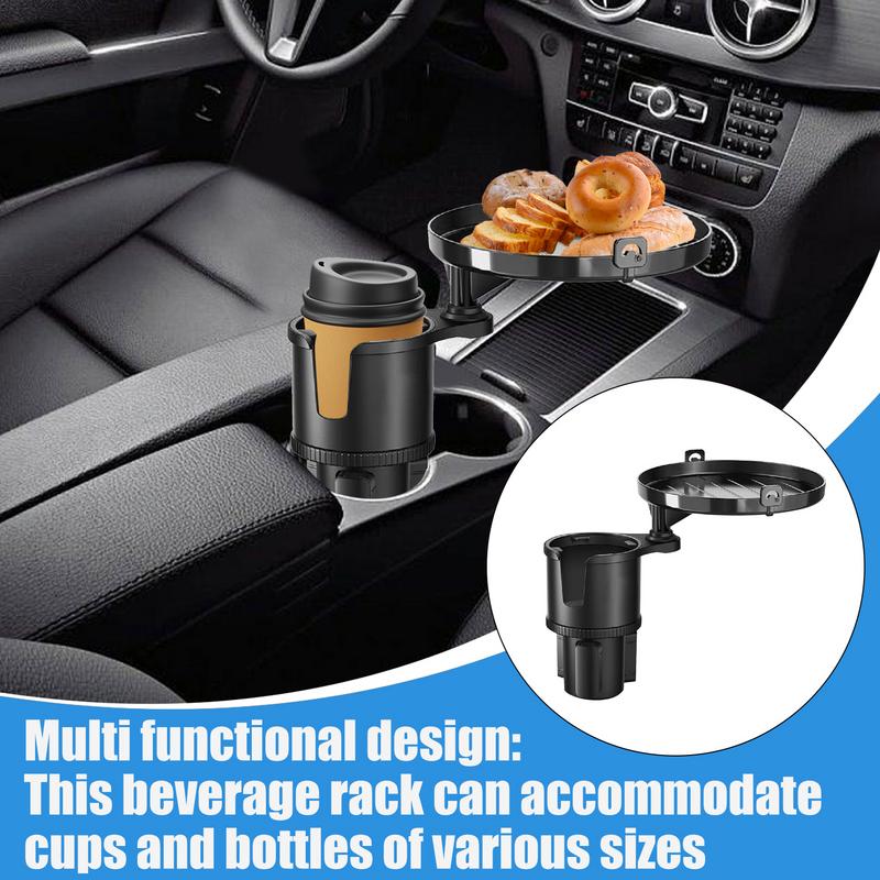 360 Degree Rotatable Adjustable Car Cup Holder Car Interior Accessories Car Cup Holder Tray Foldable Auto Tray Table