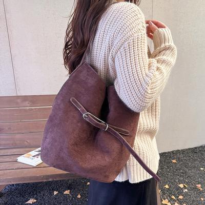 Bolso cruzado para mujer, bolso tipo cubo de alta gama, bolso de hombro de gran capacidad, bolso de axila para el día a día.