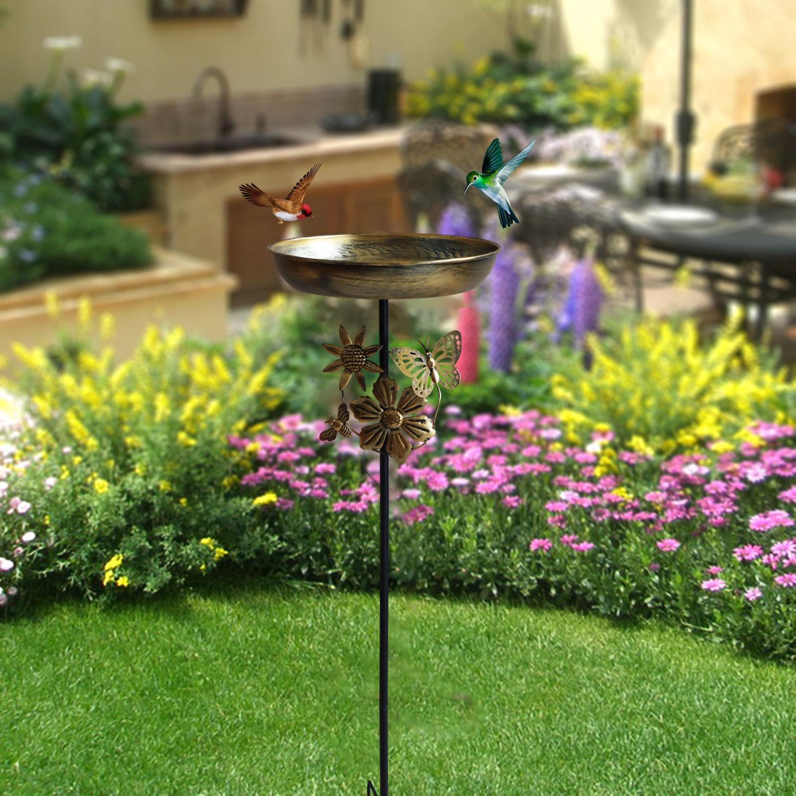 

Стоящая кормушка-поилка для птиц, подарки, декоративные поилки для птиц для двора, привлекающие птиц