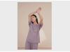 Women's Summer Short-Sleeve Modal Cotton Pajama Set with Chest Pad