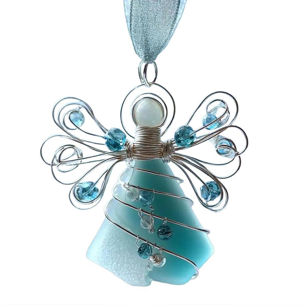 Meeresglas Engel-Baumschmuck Nachdenkliches Einzigartiges Geschenk Geschenk für Lieben