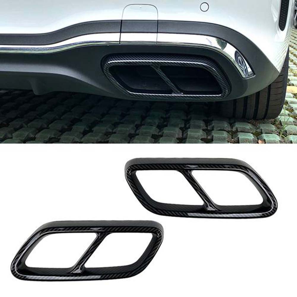 Auspuffrohrabdeckung für Mercedes Benz C-Klasse W206 C200 C260 C300 2022+ Kohlefaser