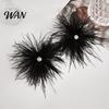 Date Night Earrings 1 Pair Feather for Women, Bohemia Tassel Rhinestone Drop Earrings, Dangle Party Jewelry Gift Wear