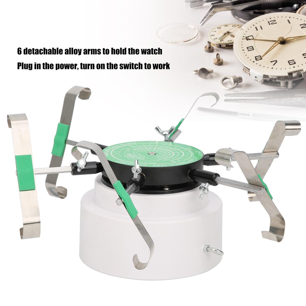6 Arms Watch Winder Machine Automatic Mechanical Watch Winder Watch Repairing Tool