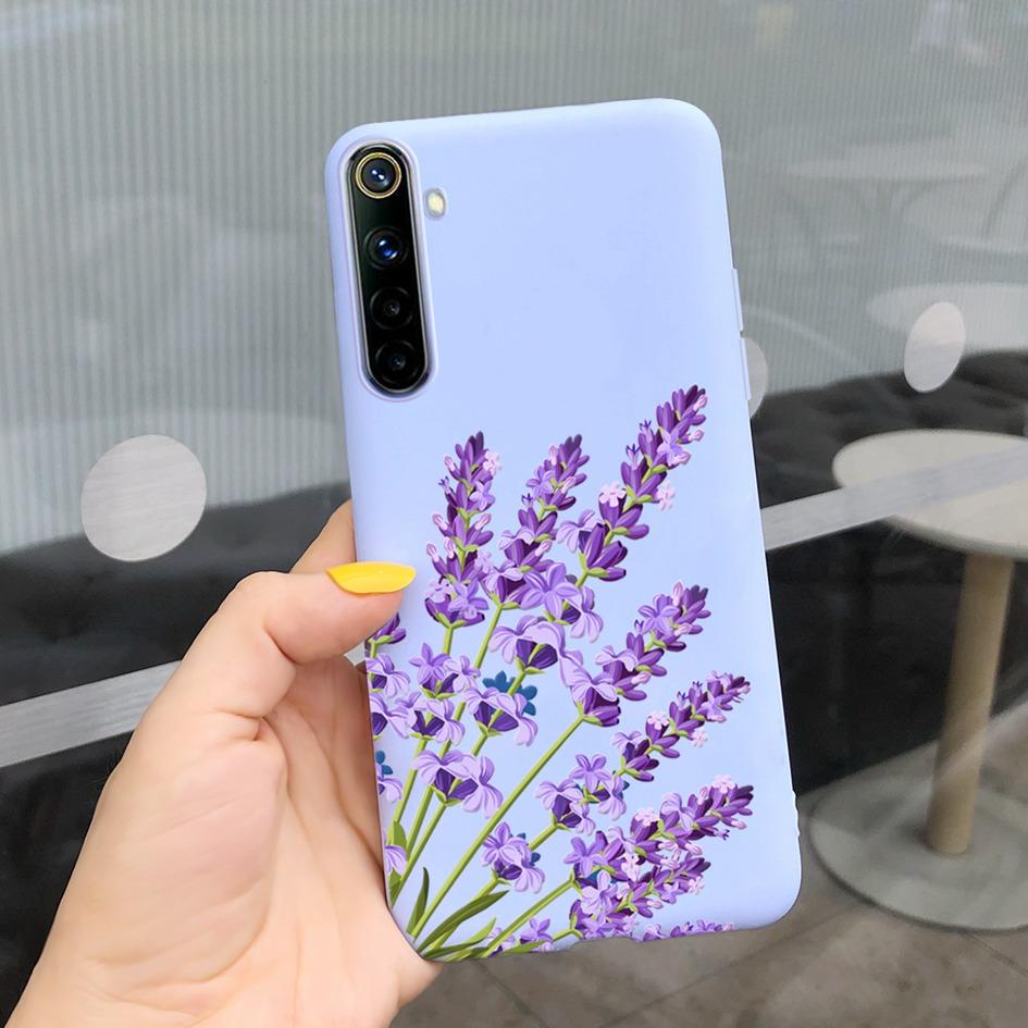 For Realme 6 6 Pro Case Cute Milk Cow Flower Patterns Soft Back Cover For OPPO Realme 6 6S 6Pro RMX2061 Coque Funda Realme6 Capa
