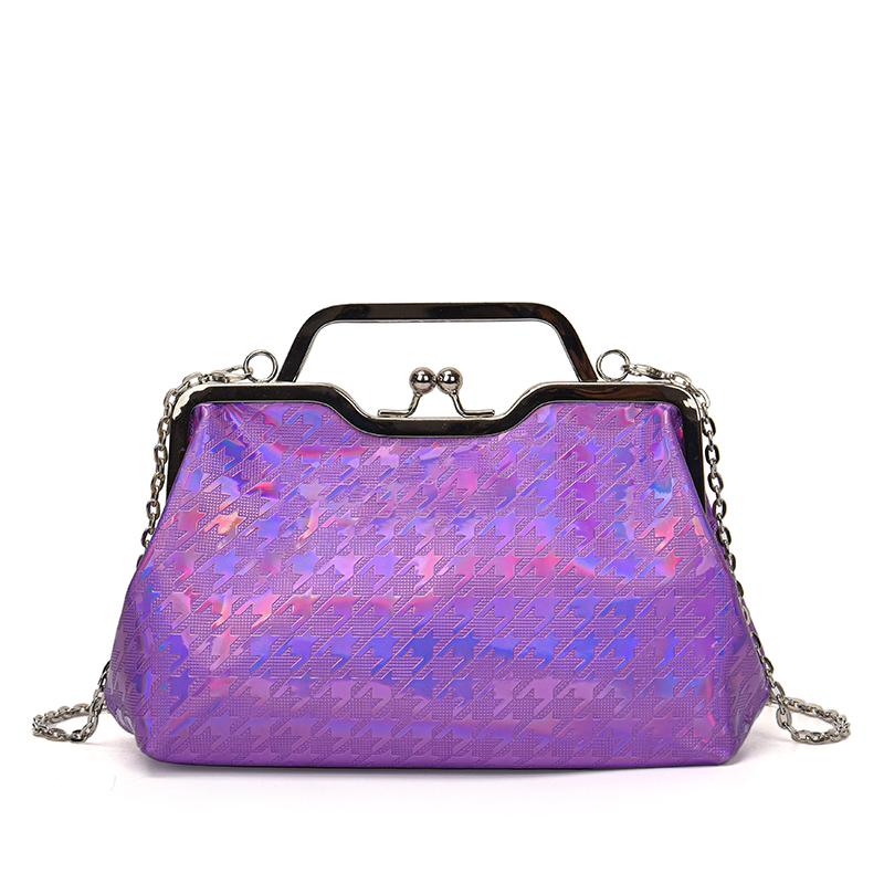 Luxury Designer Chain Glitter Evening Bag Party Bag for Women   Feminine Fashion Wedding Plutonium Leather Clutch Ceremony