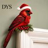 Christmas Holiday Party Supplies Wooden Bird Door Topper, Cute Corner Statue, Woodland Animal Frame Decorations for Art Sign Winter Home Wall