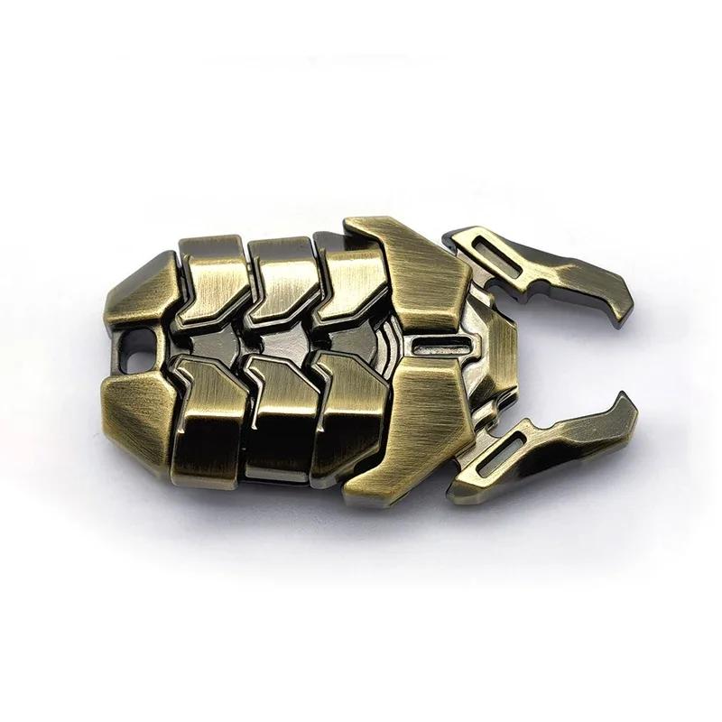 Novelty Beetle Shaped Magnetic Push Card Fidget Toy Rotating Top Compression Stress Relief Office ADHD Toy Gift