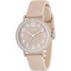 J-AXIS Rubber Strap Watch Pastel Color Water Resistant Everyday Use CF2D0006 Brown