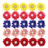 25Pcs/lot Cute Pet Dog Cat Hair Bows Flowers Grooming Bows with Rubber Bands for Pet