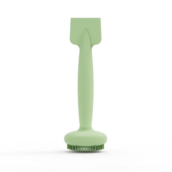 Facial Mud Applicator Brush Double-Headed Massage Brush with Ergonomic Handle Multi-purpose Face Clay Body Lotion Application Brush