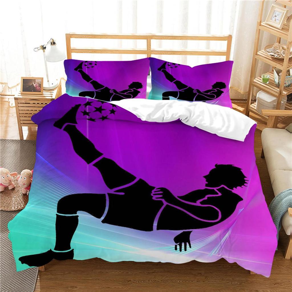 Football Duvet Cover Set Sport Home Bedclothes Queen King Size Bedding 3D Quilt Cover Boy Girl Highly Bedding Sets