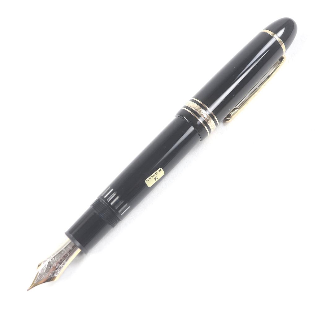 Excellent MONTBLANC fountain pen Meisterstck 149 Cap type Black gold 18K mens Used