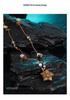 Women's Ethnic Five-Pointed Star Necklace with Tiger Eye Beads On Adjustable Cord