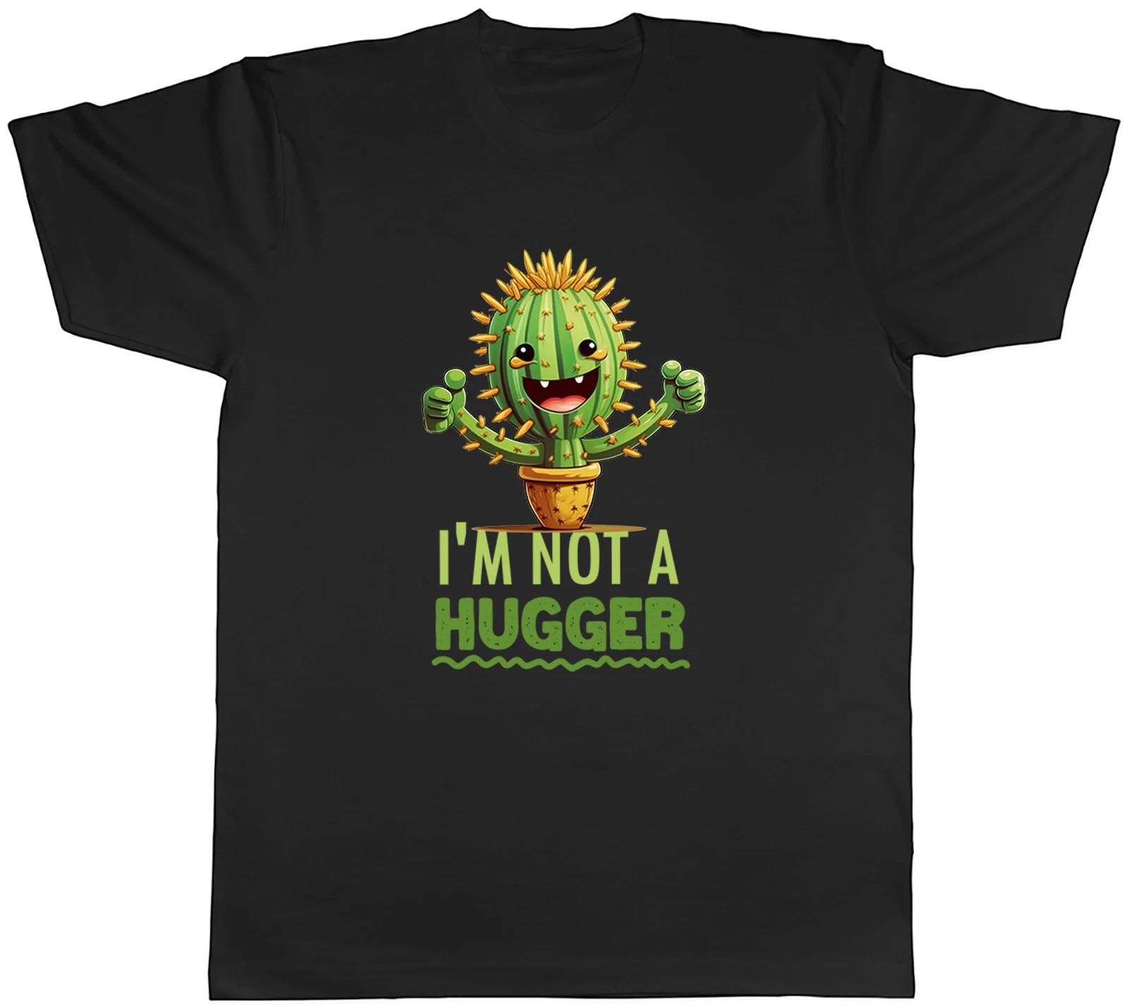 I m Not A Hugger Cactus Funny Prickly Spike Mens T-Shirt Tee Gift Top XL